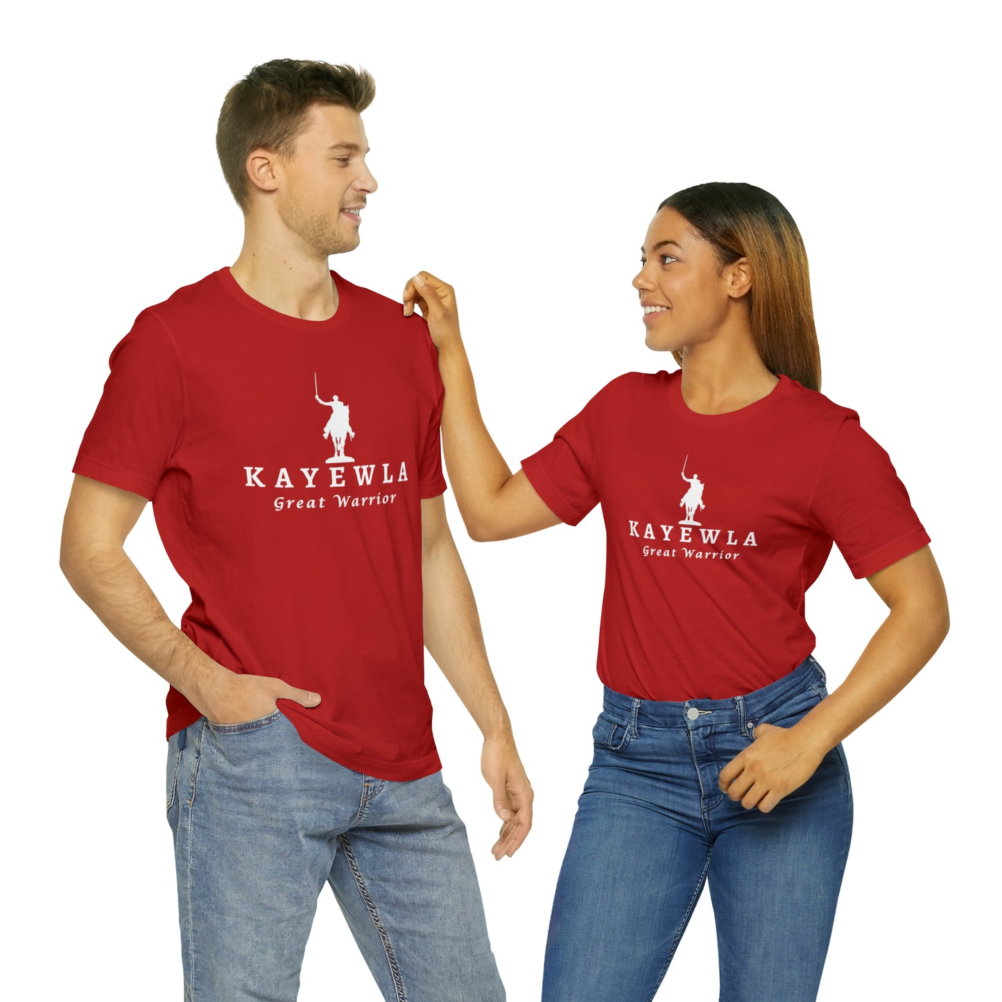 Lafayette Kayewla Great Warrior Unisex Short Sleeve Tee - White Letters
