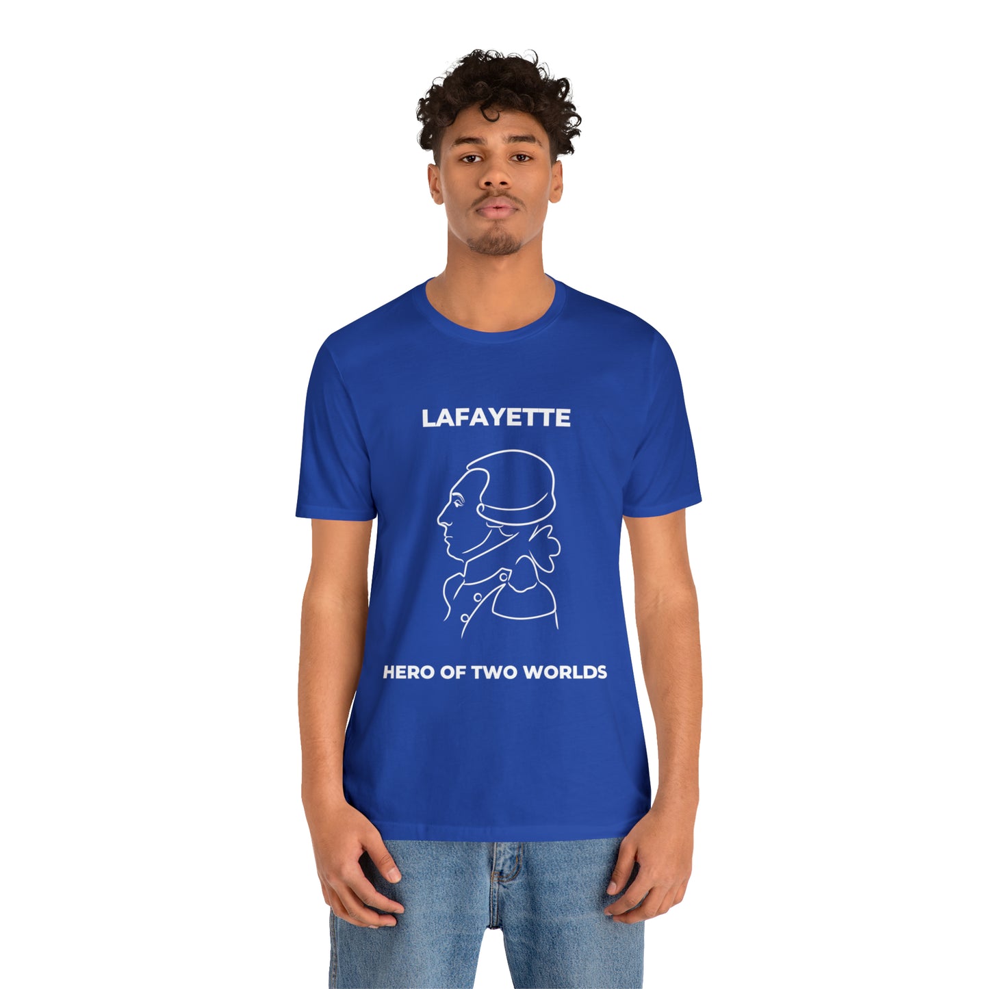 Lafayette Hero of Two Worlds Design - Marquis de Lafayette Unisex Jersey Short Sleeve Tee -