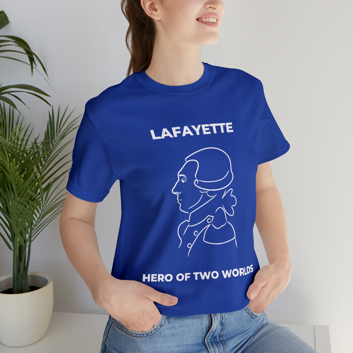 Lafayette Hero of Two Worlds Design - Marquis de Lafayette Unisex Jersey Short Sleeve Tee -