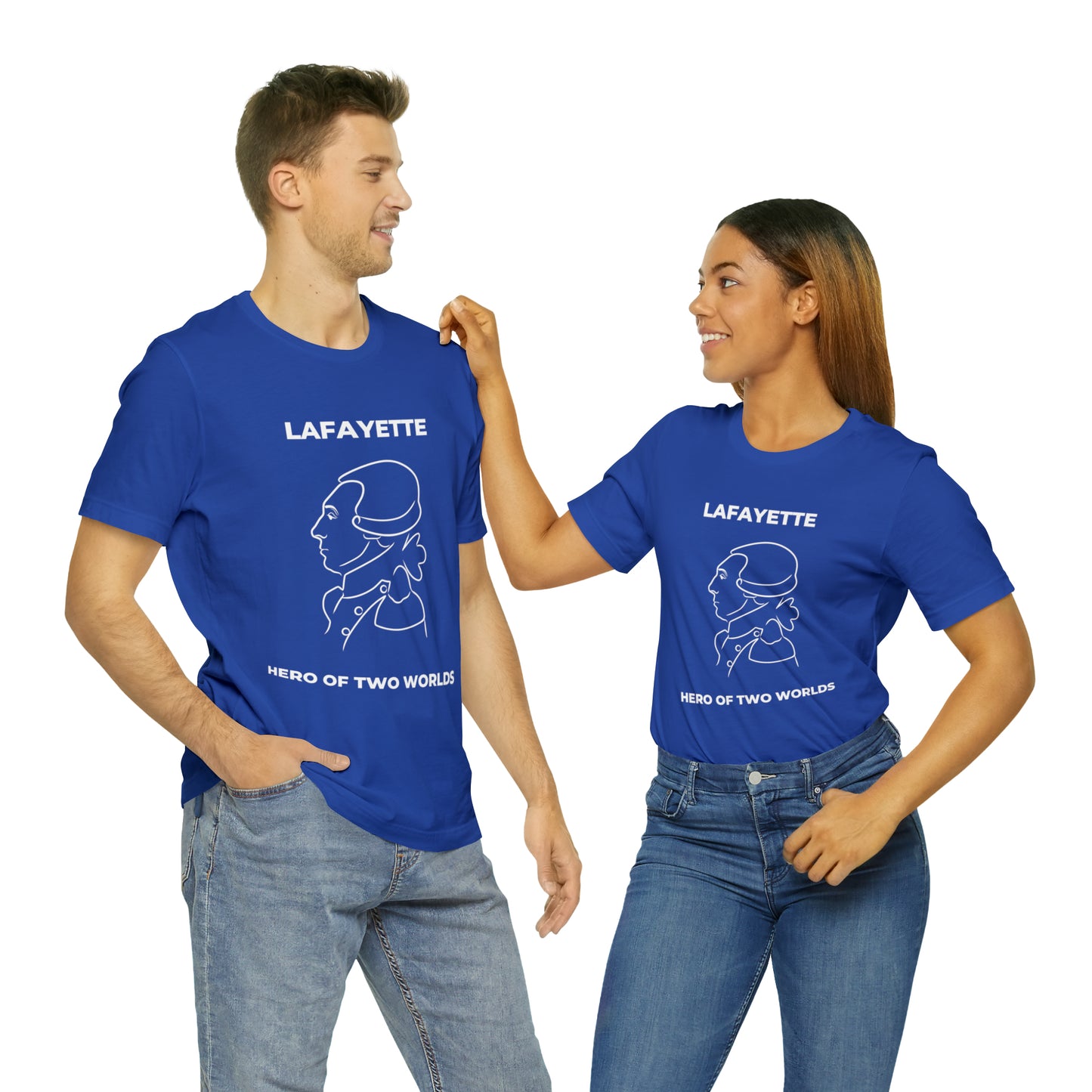 Lafayette Hero of Two Worlds Design - Marquis de Lafayette Unisex Jersey Short Sleeve Tee -