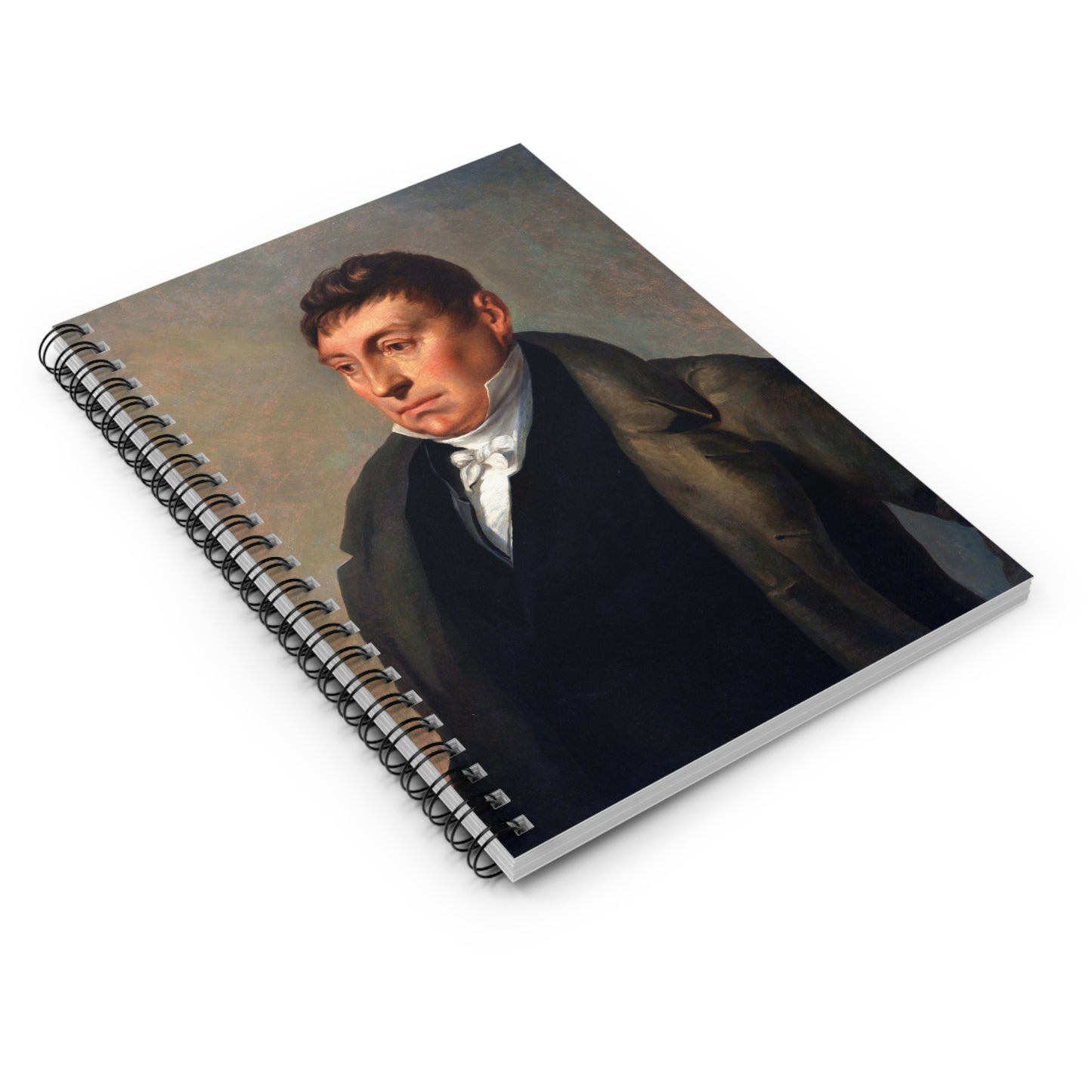 Lafayette 1820's Portrait Spiral Notebook - 6"x 8" lined-page notebook