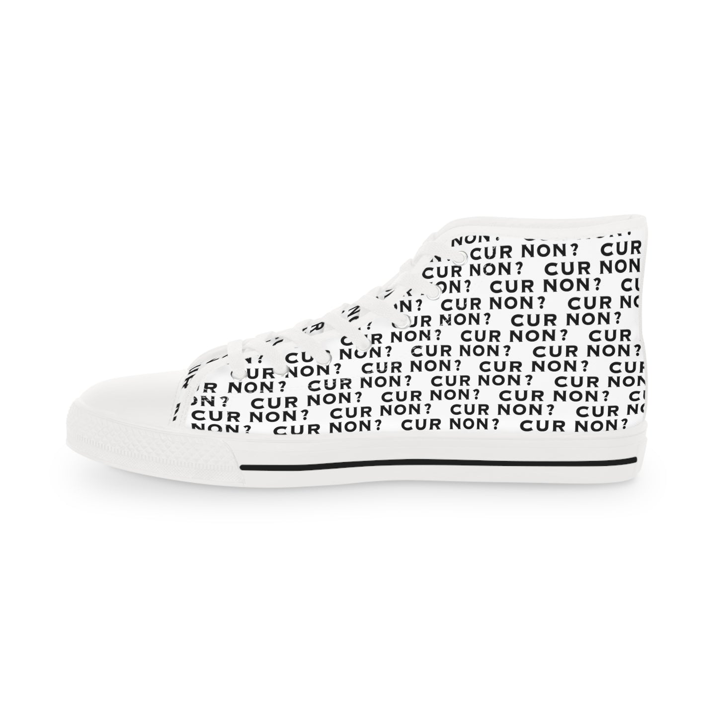 Marquis de Lafayette Cur Non (Why Not) Men's High Top Sneakers - Lafayette, Motto
