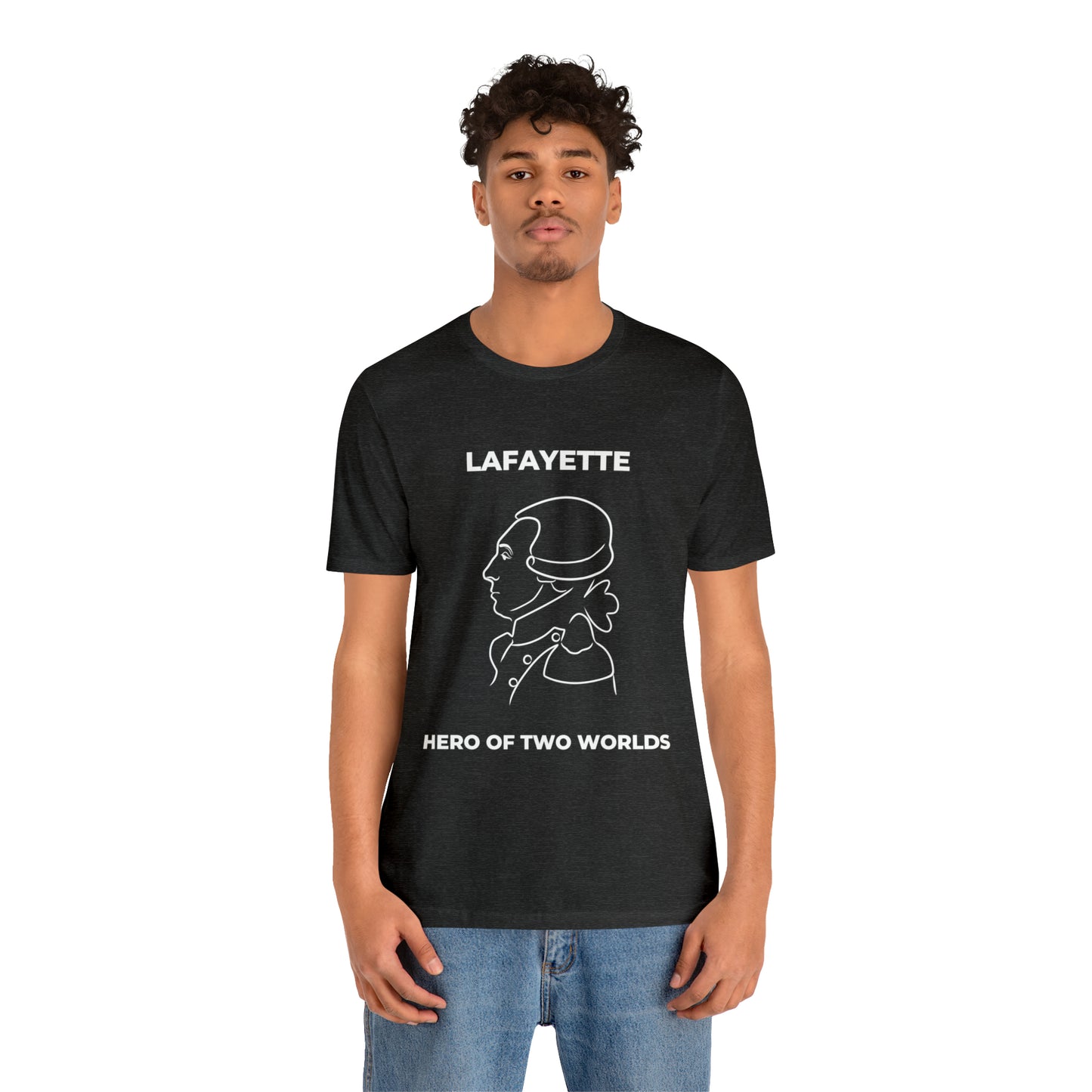 Lafayette Hero of Two Worlds Design - Marquis de Lafayette Unisex Jersey Short Sleeve Tee -