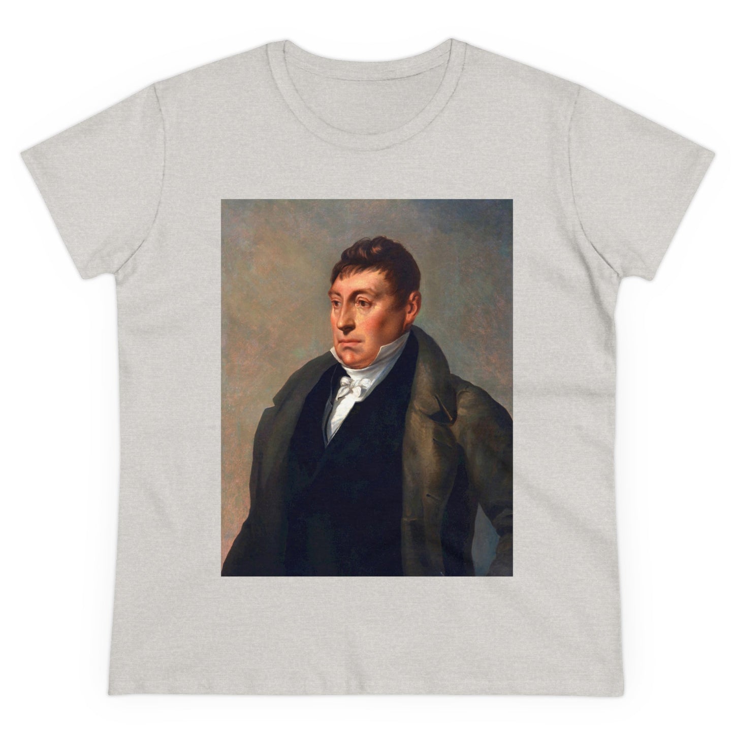 Lafayette Women's Tee Cap Sleeves Midweight Cotton - Slightly Fitted - 1820, Bicentennial, Marquis de Lafayette, History, History Teacher,