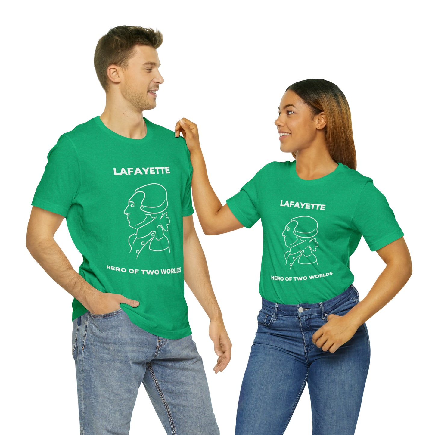Lafayette Hero of Two Worlds Design - Marquis de Lafayette Unisex Jersey Short Sleeve Tee -