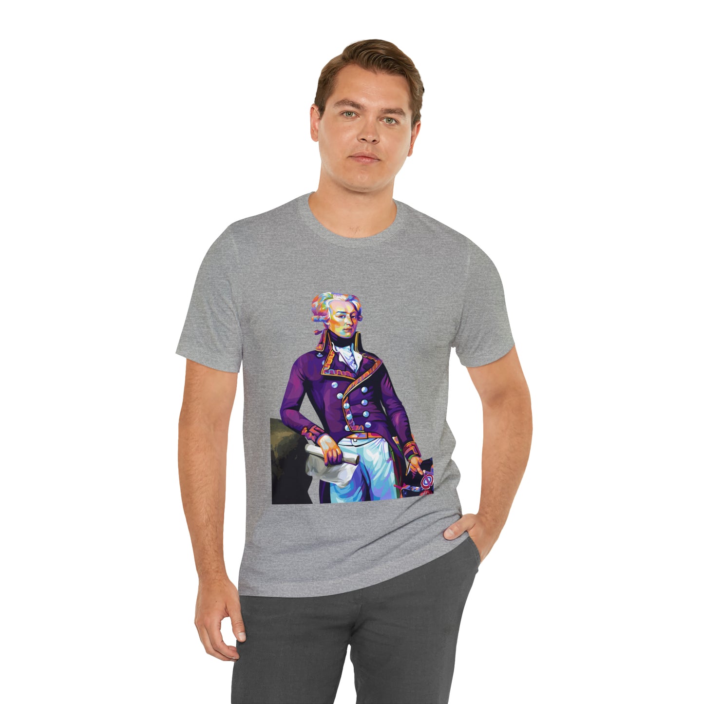 Marquis de Lafayette Pop Art portrait on a tshirt