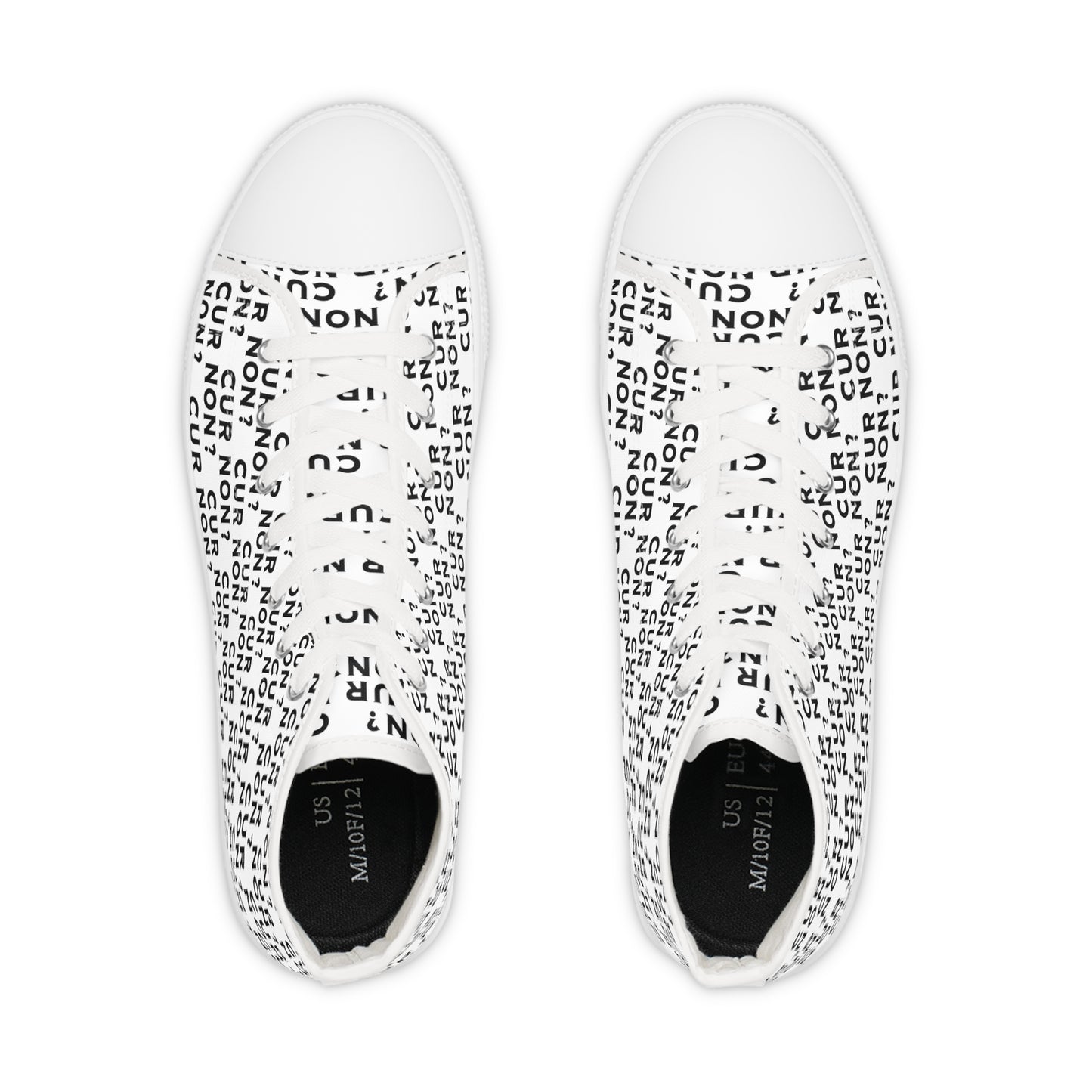 Marquis de Lafayette Cur Non (Why Not) Men's High Top Sneakers - Lafayette, Motto