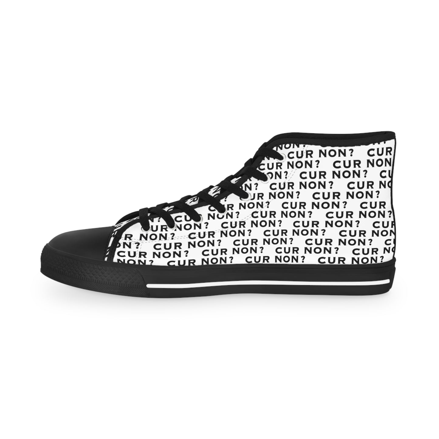 Marquis de Lafayette Cur Non (Why Not) Men's High Top Sneakers - Lafayette, Motto