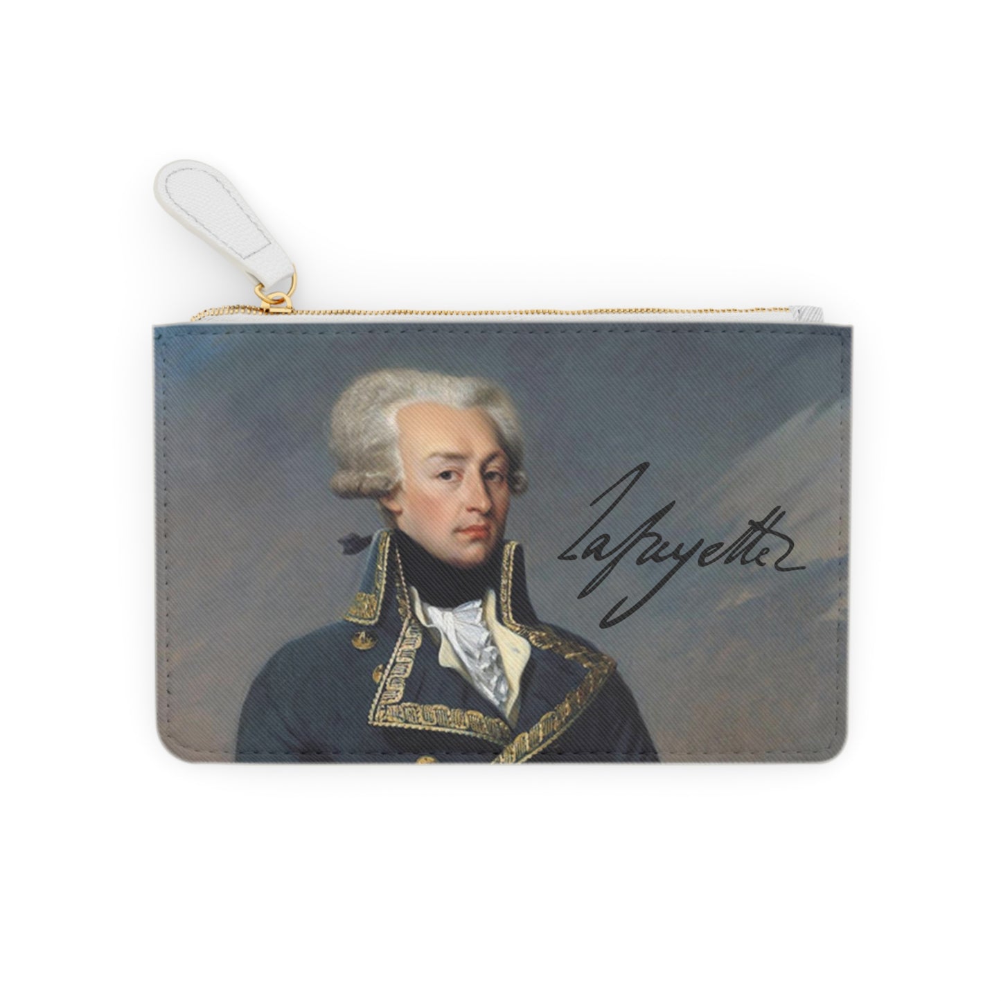 Lafayette Clutch Bag (White) - Marquis de Lafayette Fashion Accessory, History, Holidays, Christmas, Unique Gift
