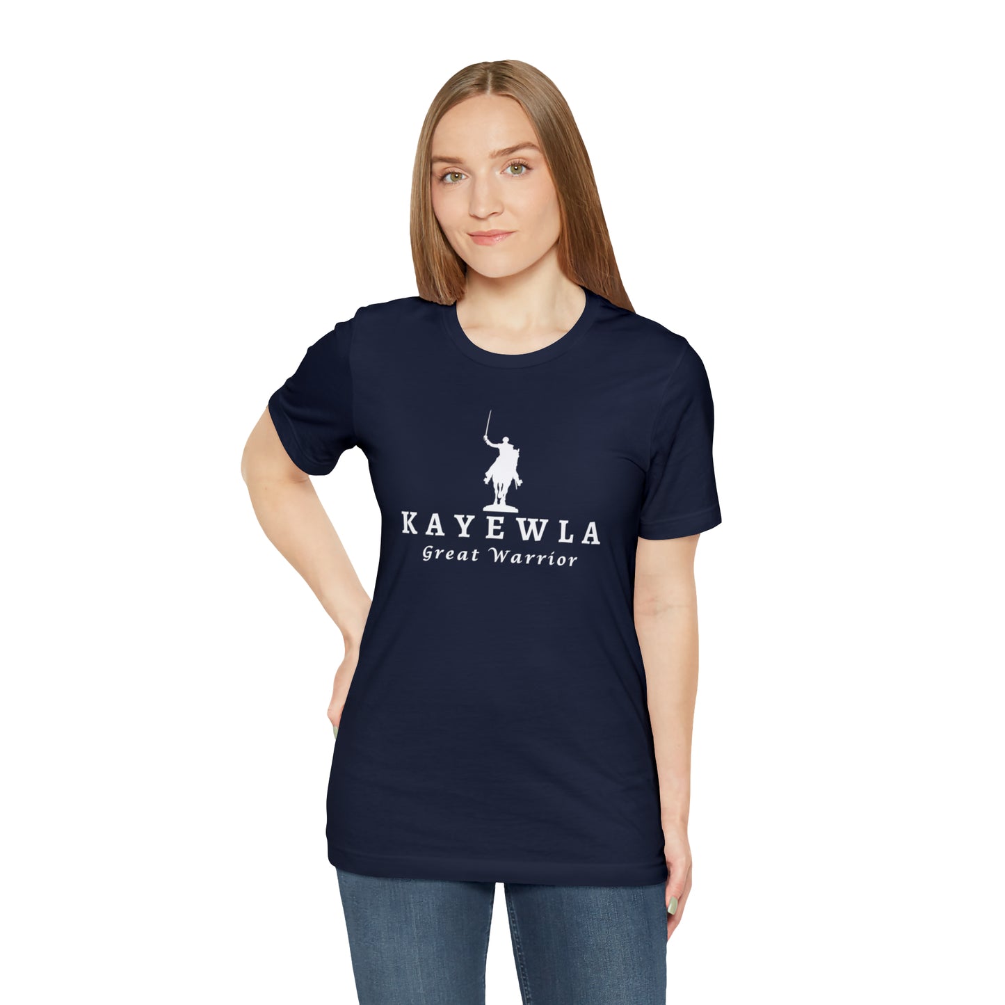 Lafayette Kayewla Great Warrior Unisex Short Sleeve Tee - White Letters