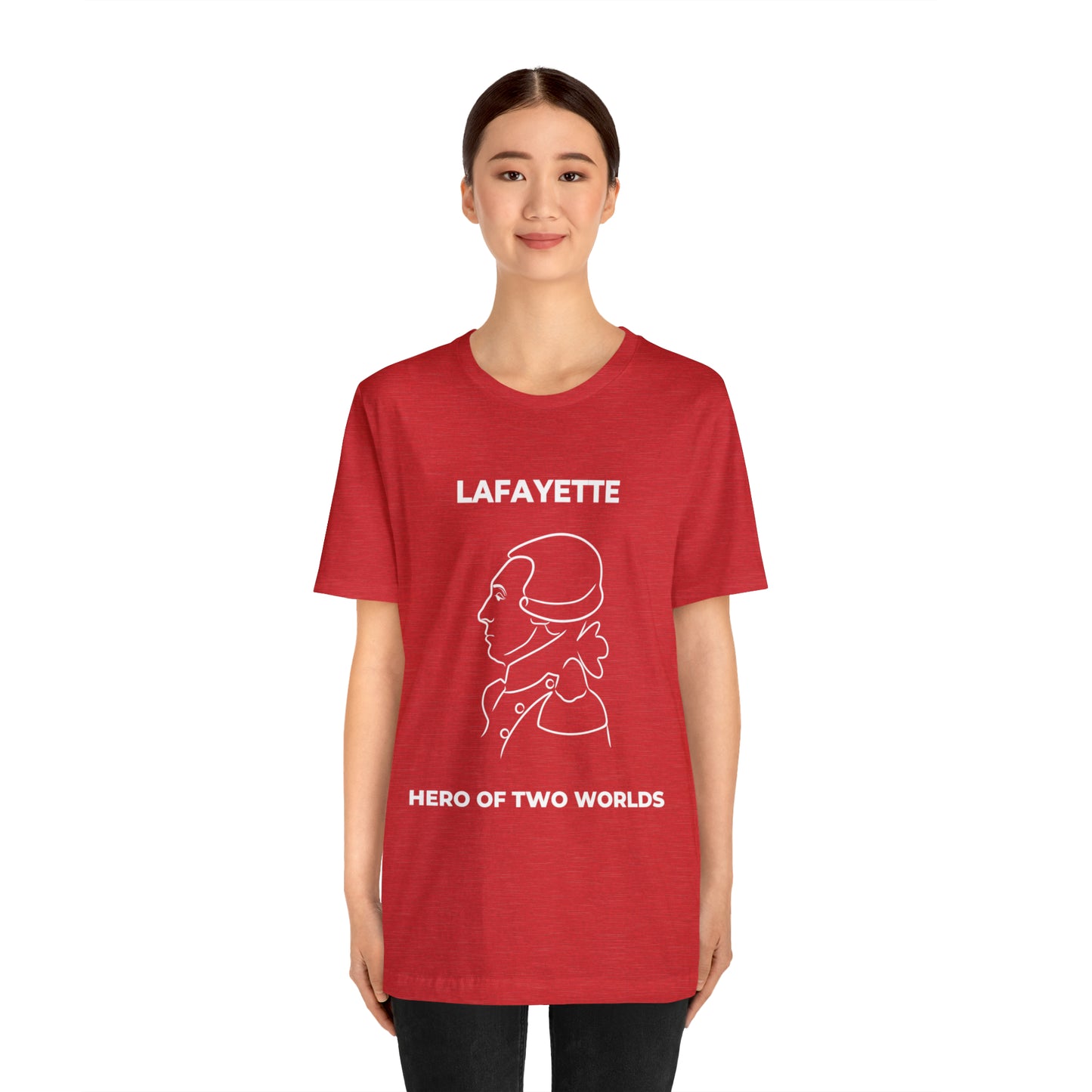 Lafayette Hero of Two Worlds Design - Marquis de Lafayette Unisex Jersey Short Sleeve Tee -