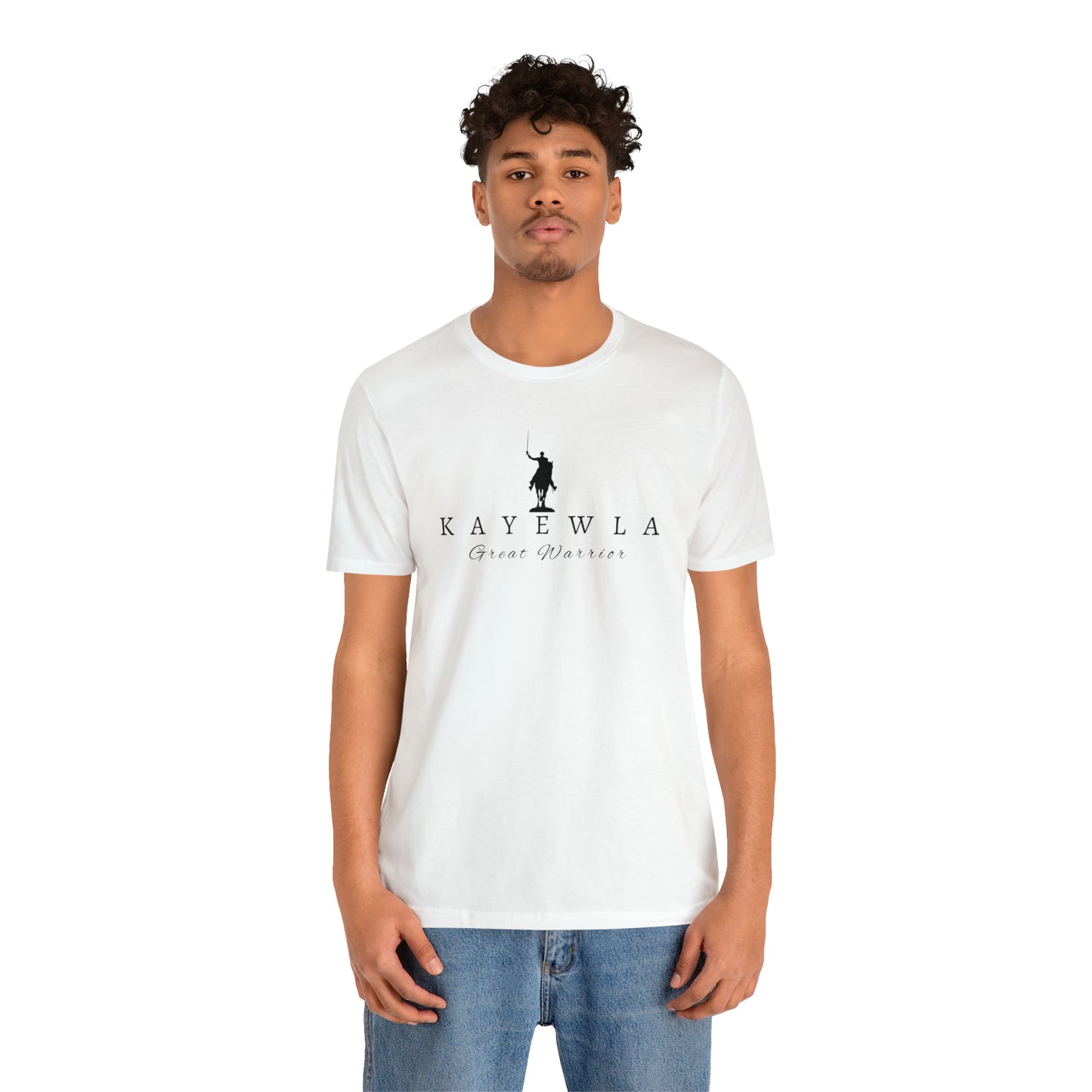 Lafayette Kayewla Great Warrior Unisex Short Sleeve Tee - White Letters