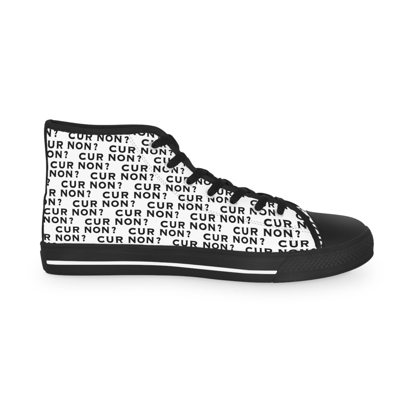Marquis de Lafayette Cur Non (Why Not) Men's High Top Sneakers - Lafayette, Motto