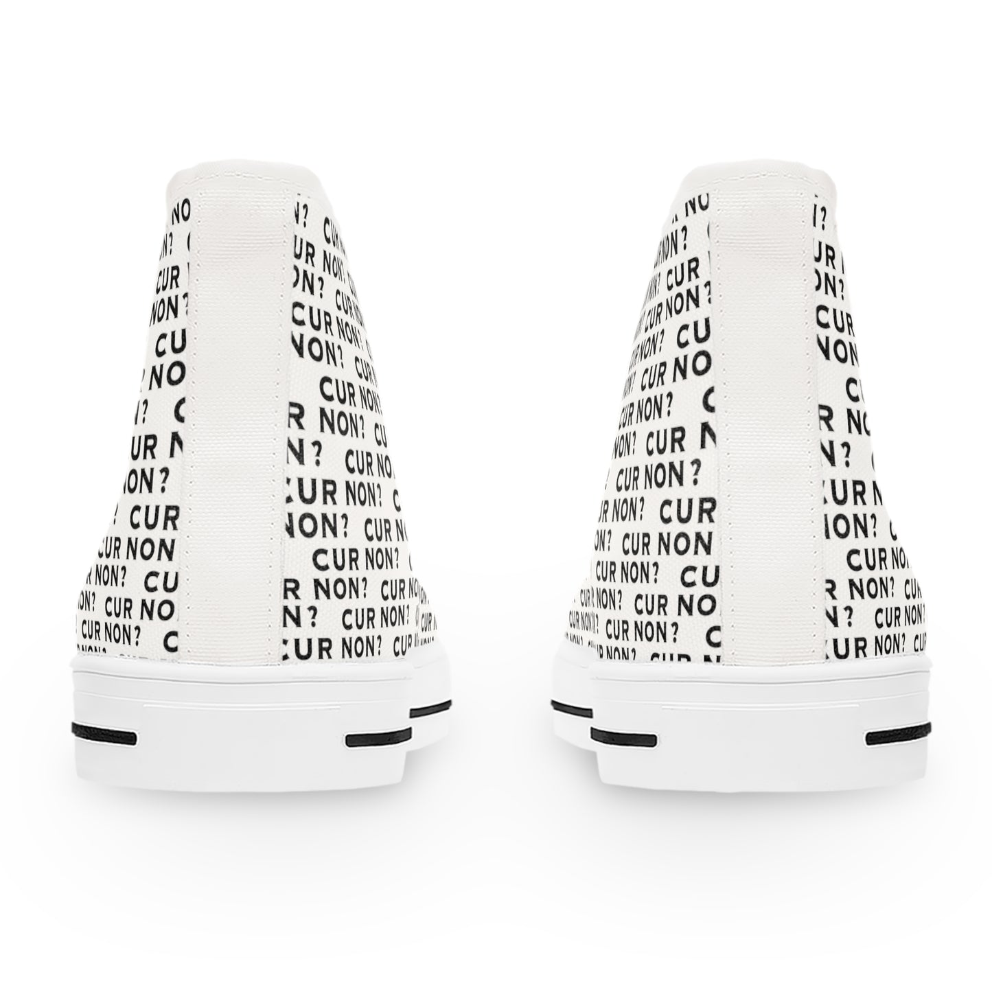 Marquis de Lafayette Women's High Top Sneakers - Cur Non, Why not