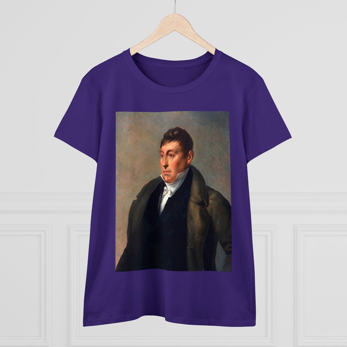 Lafayette Women's Tee Cap Sleeves Midweight Cotton - Slightly Fitted - 1820, Bicentennial, Marquis de Lafayette, History, History Teacher,