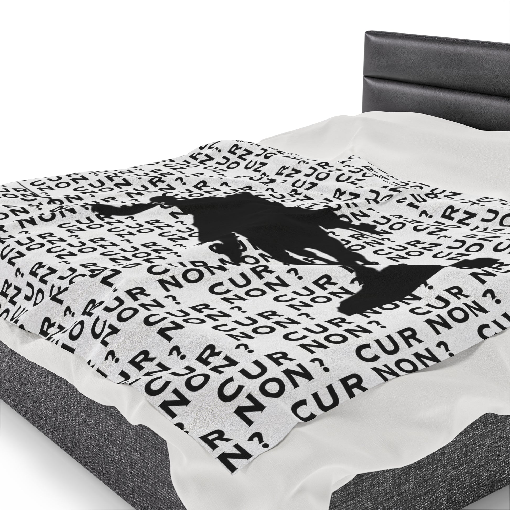 lafayette blanket Marquis de Lafayette silhouette and cur non motto on a blanket in black and white