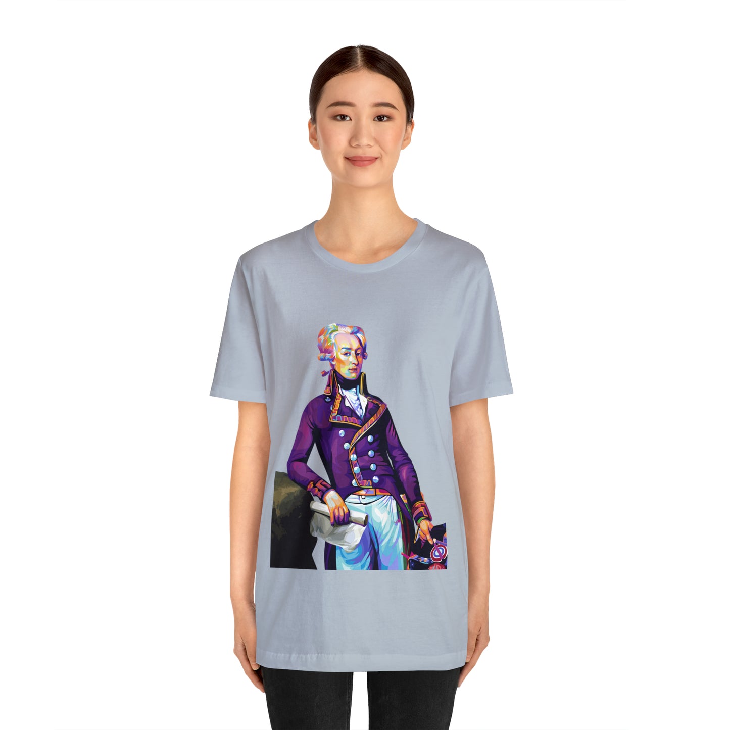 Marquis de Lafayette Pop Art portrait on a tshirt