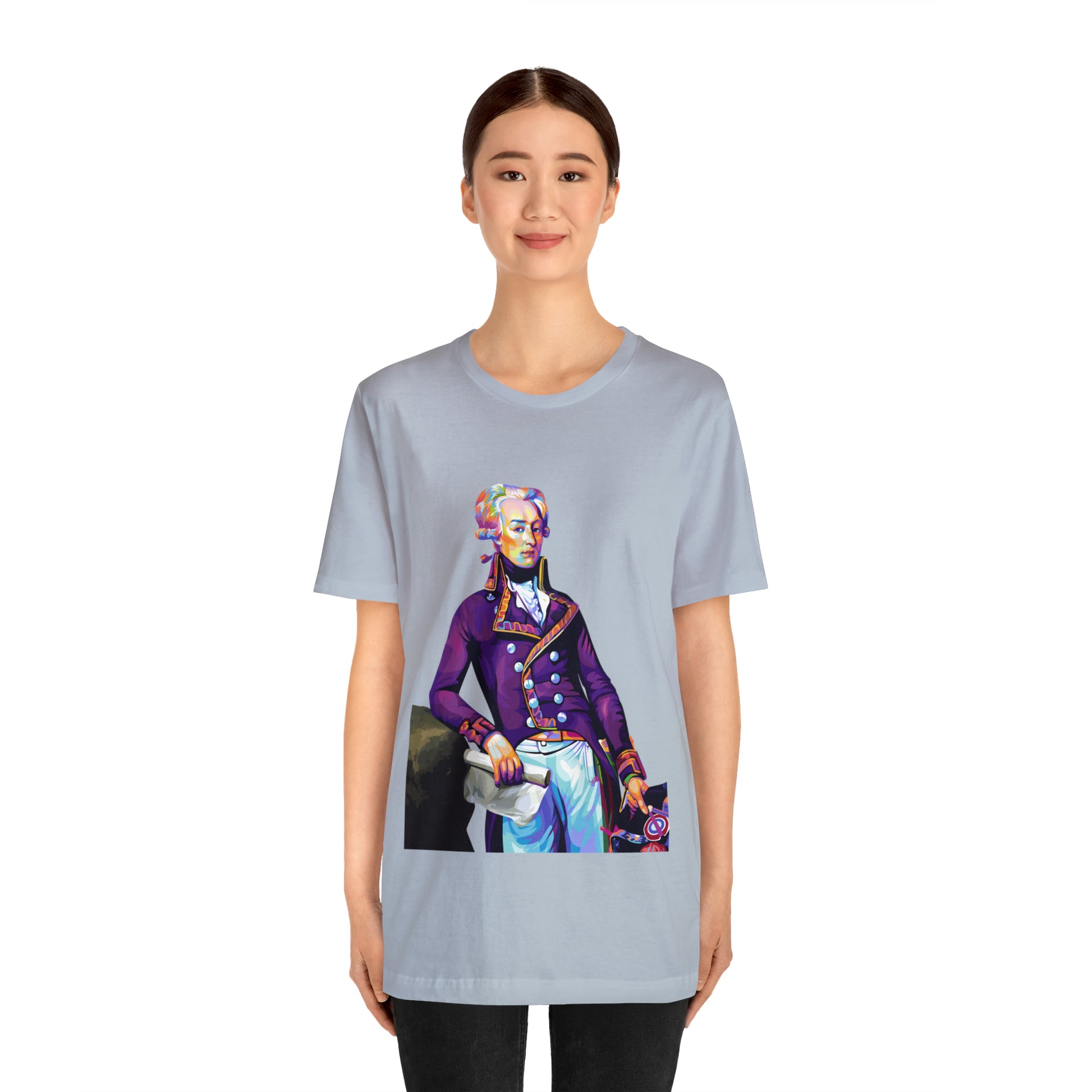 Marquis de Lafayette Pop Art portrait on a tshirt