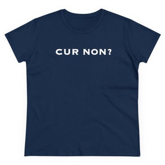 Lafayette Women's Cur Non Cap Sleeves Cotton Tee - Slightly Fitted, Marquis de Lafayette, Bicentennial, History, Washington, Hamilton, Motto