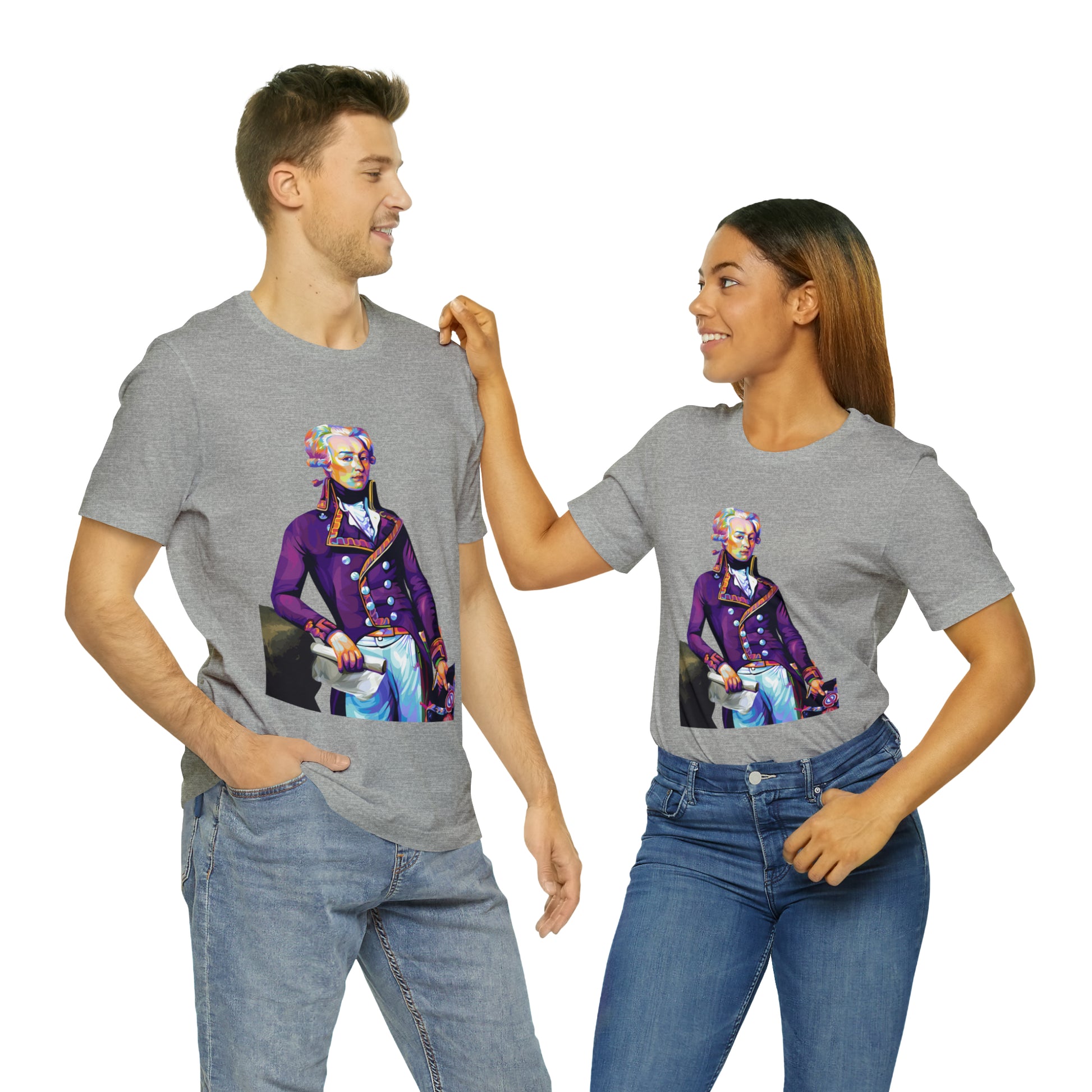Marquis de Lafayette Pop Art portrait on a tshirt