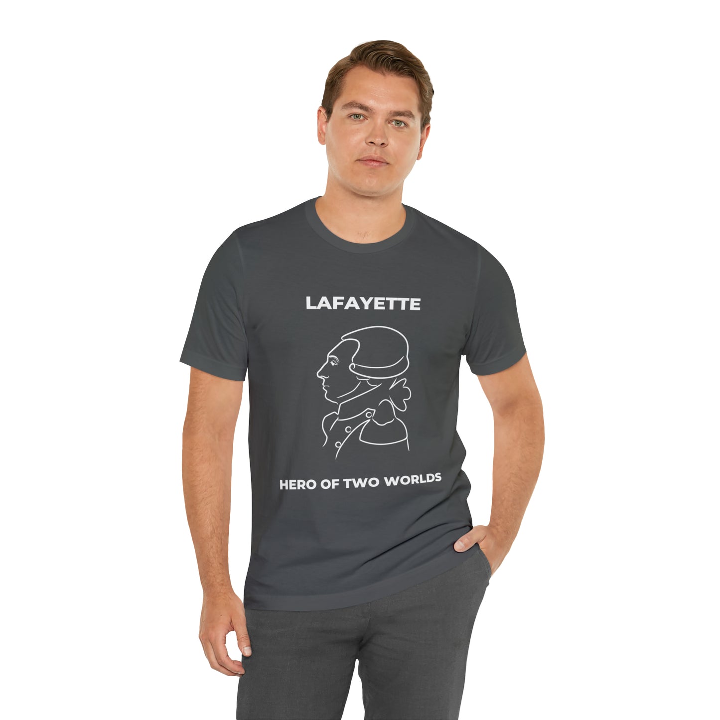 Lafayette Hero of Two Worlds Design - Marquis de Lafayette Unisex Jersey Short Sleeve Tee -