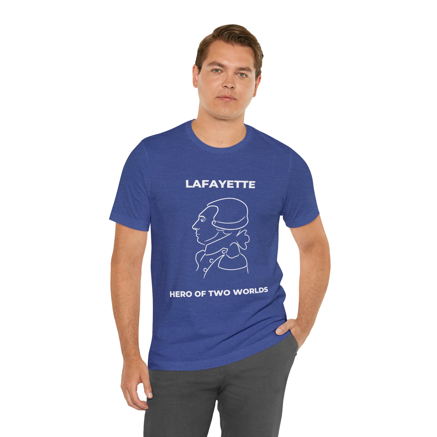 Lafayette Hero of Two Worlds Design - Marquis de Lafayette Unisex Jersey Short Sleeve Tee -