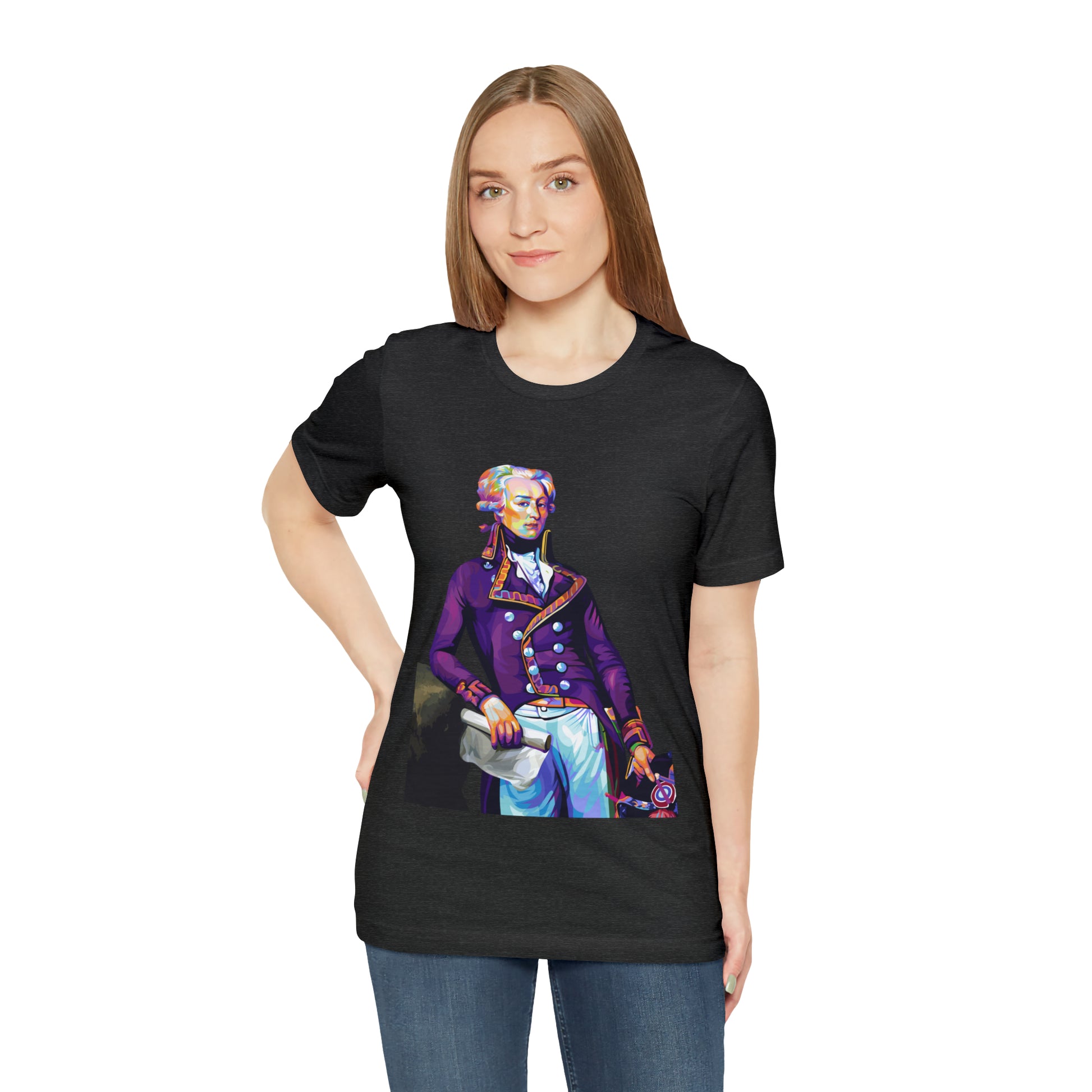 Marquis de Lafayette Pop Art portrait on a tshirt