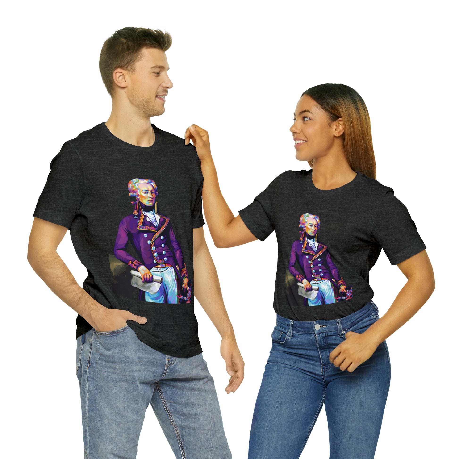 Marquis de Lafayette Pop Art portrait on a tshirt
