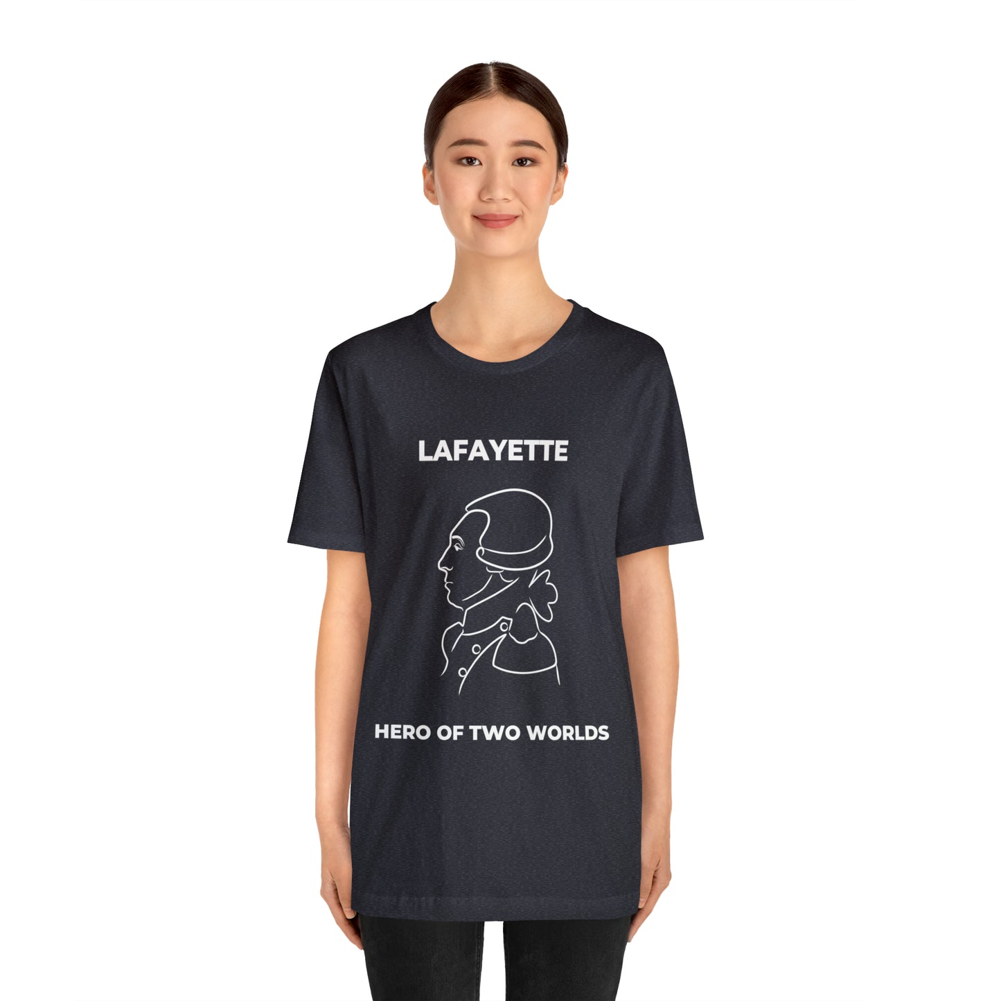 Lafayette Hero of Two Worlds Design - Marquis de Lafayette Unisex Jersey Short Sleeve Tee -