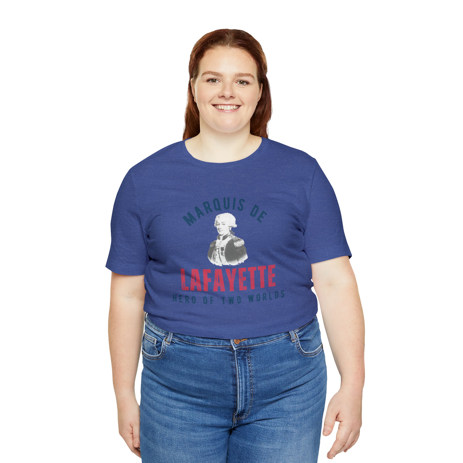 Lafayette Marquis de Lafayette Hero of Two Worlds T-shirt with portrait