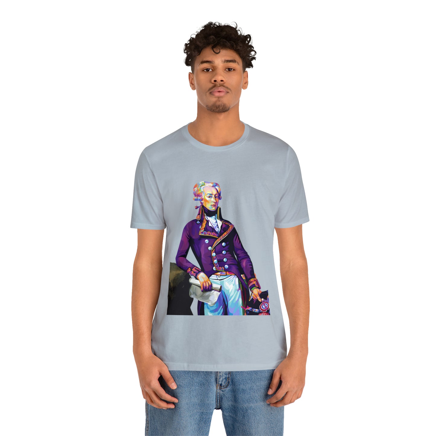 Marquis de Lafayette Pop Art portrait on a tshirt