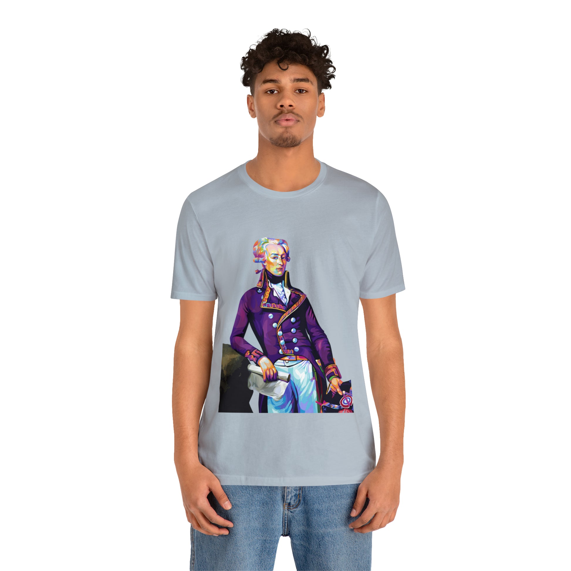 Marquis de Lafayette Pop Art portrait on a tshirt