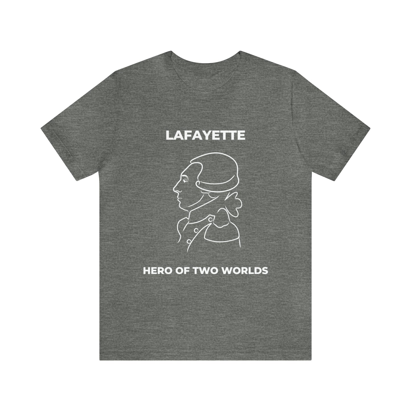 Lafayette Hero of Two Worlds Design - Marquis de Lafayette Unisex Jersey Short Sleeve Tee -