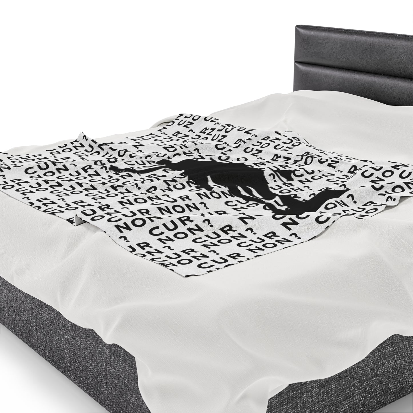 lafayette blanket Marquis de Lafayette silhouette and cur non motto on a blanket in black and white
