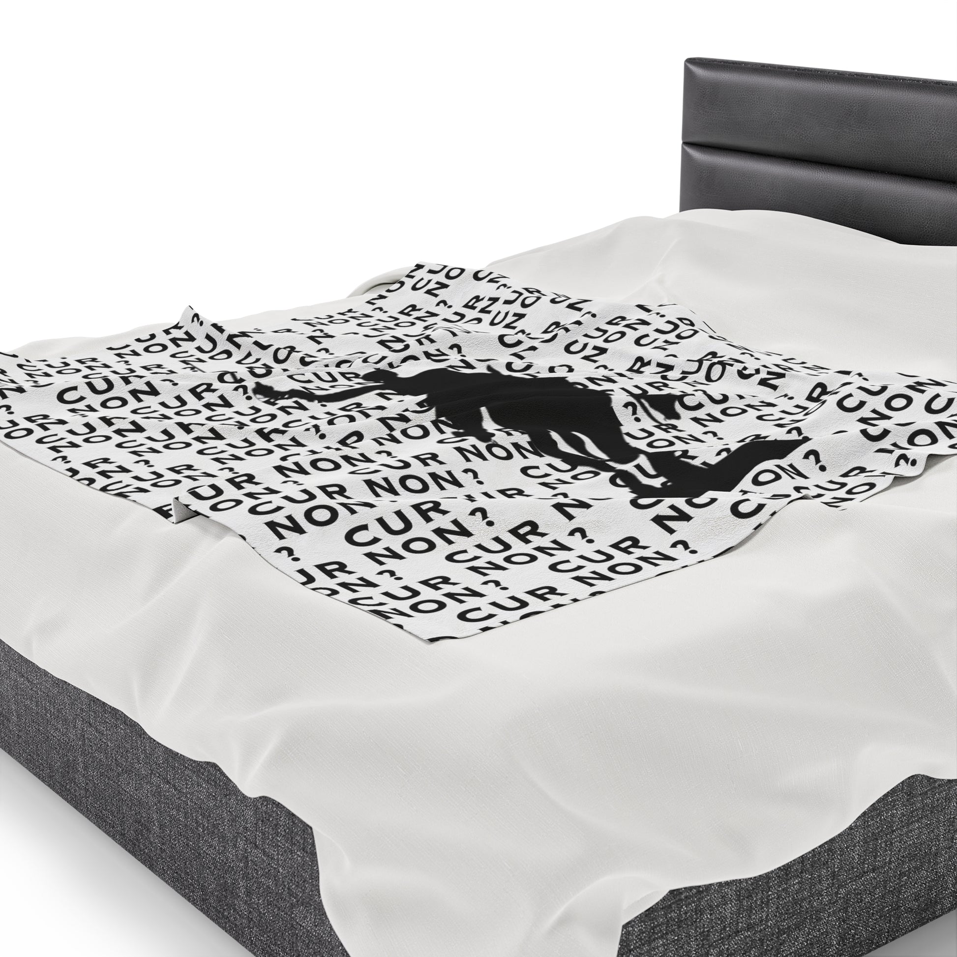 lafayette blanket Marquis de Lafayette silhouette and cur non motto on a blanket in black and white