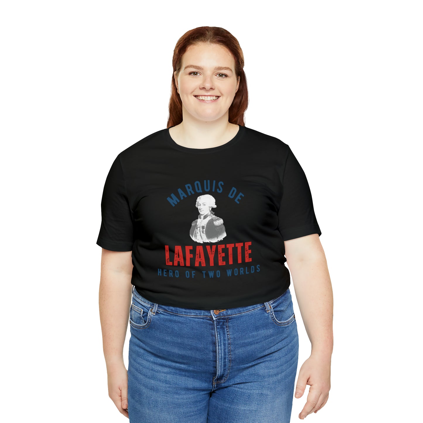 Lafayette Marquis de Lafayette Hero of Two Worlds T-shirt with portrait
