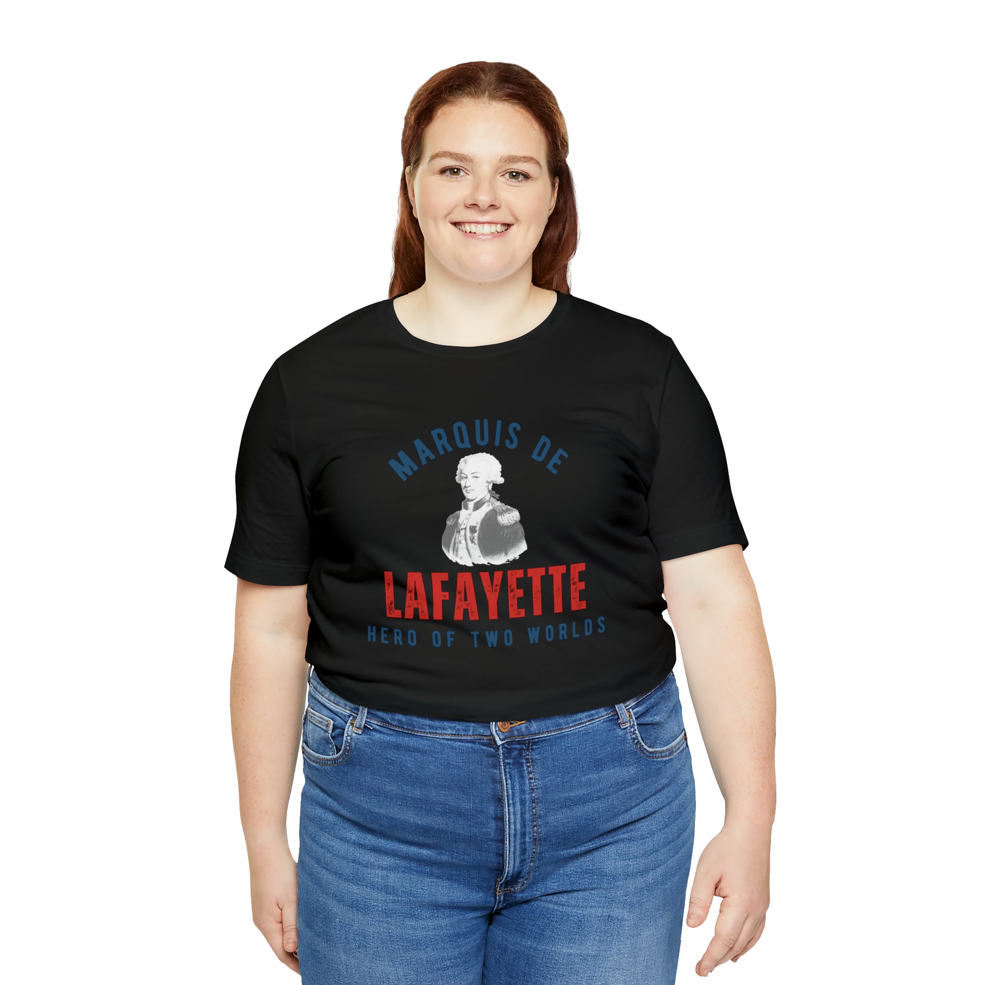 Lafayette Marquis de Lafayette Hero of Two Worlds T-shirt with portrait