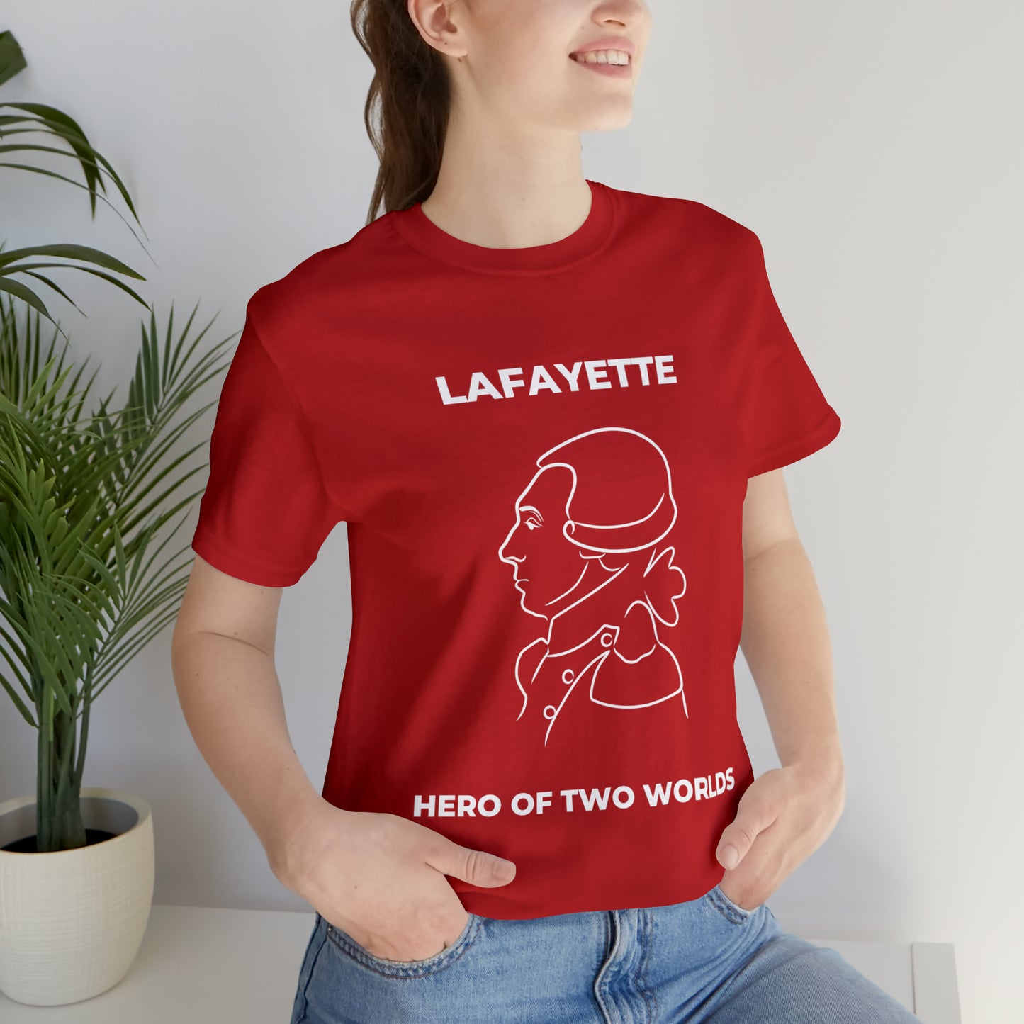 Lafayette Hero of Two Worlds Design - Marquis de Lafayette Unisex Jersey Short Sleeve Tee -