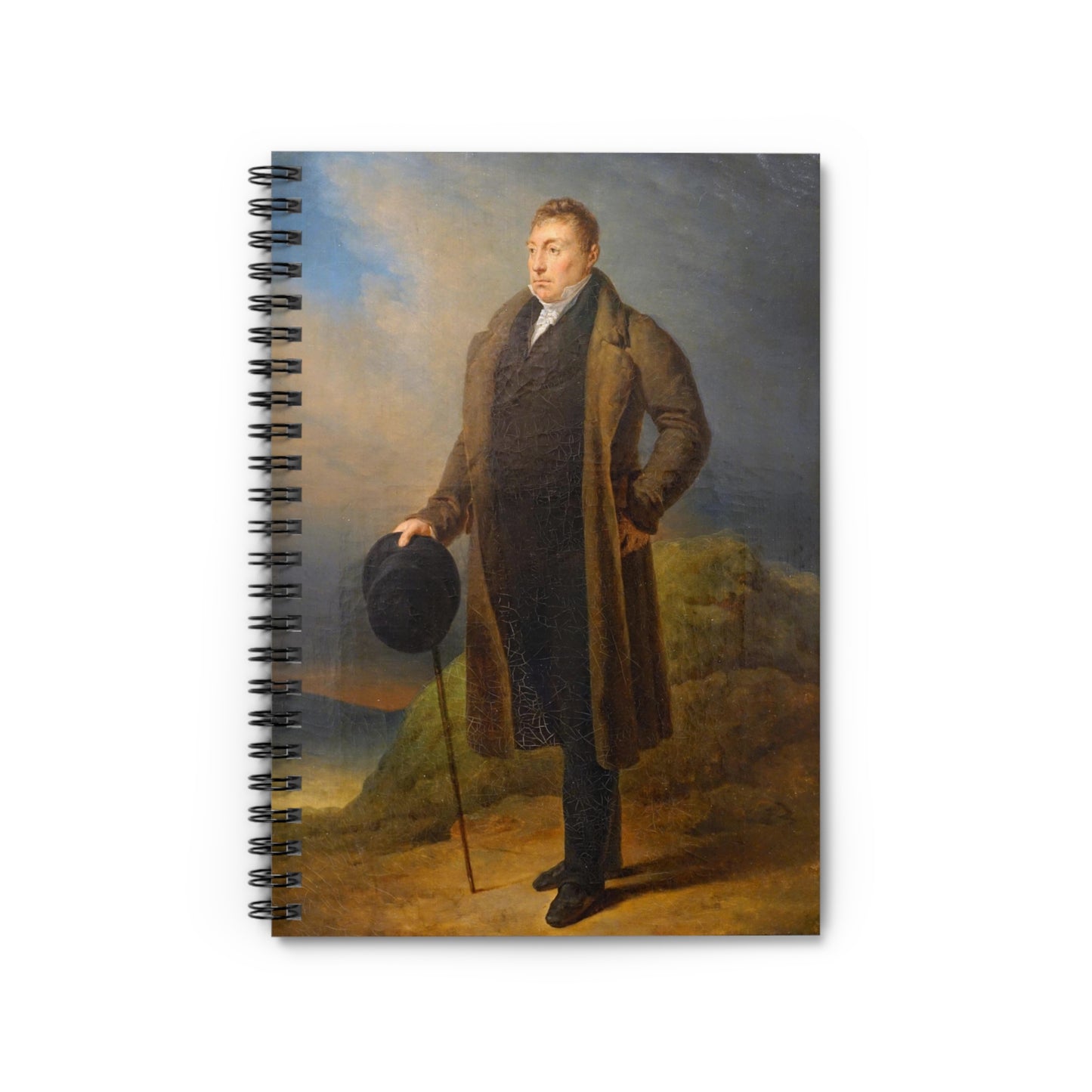 Lafayette1820's full-length Portrait Spiral Notebook - 6"x 8" lined-page notebook