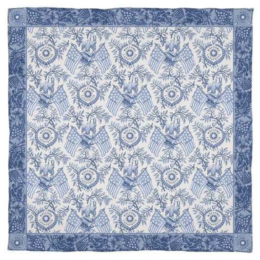 Welcome Lafayette Scarf Lafayette 200 anniversary blue