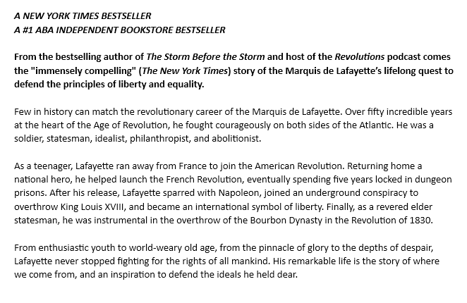 A Book and a Bust - Lafayette: Hero of Two Worlds and Lafayette Bust