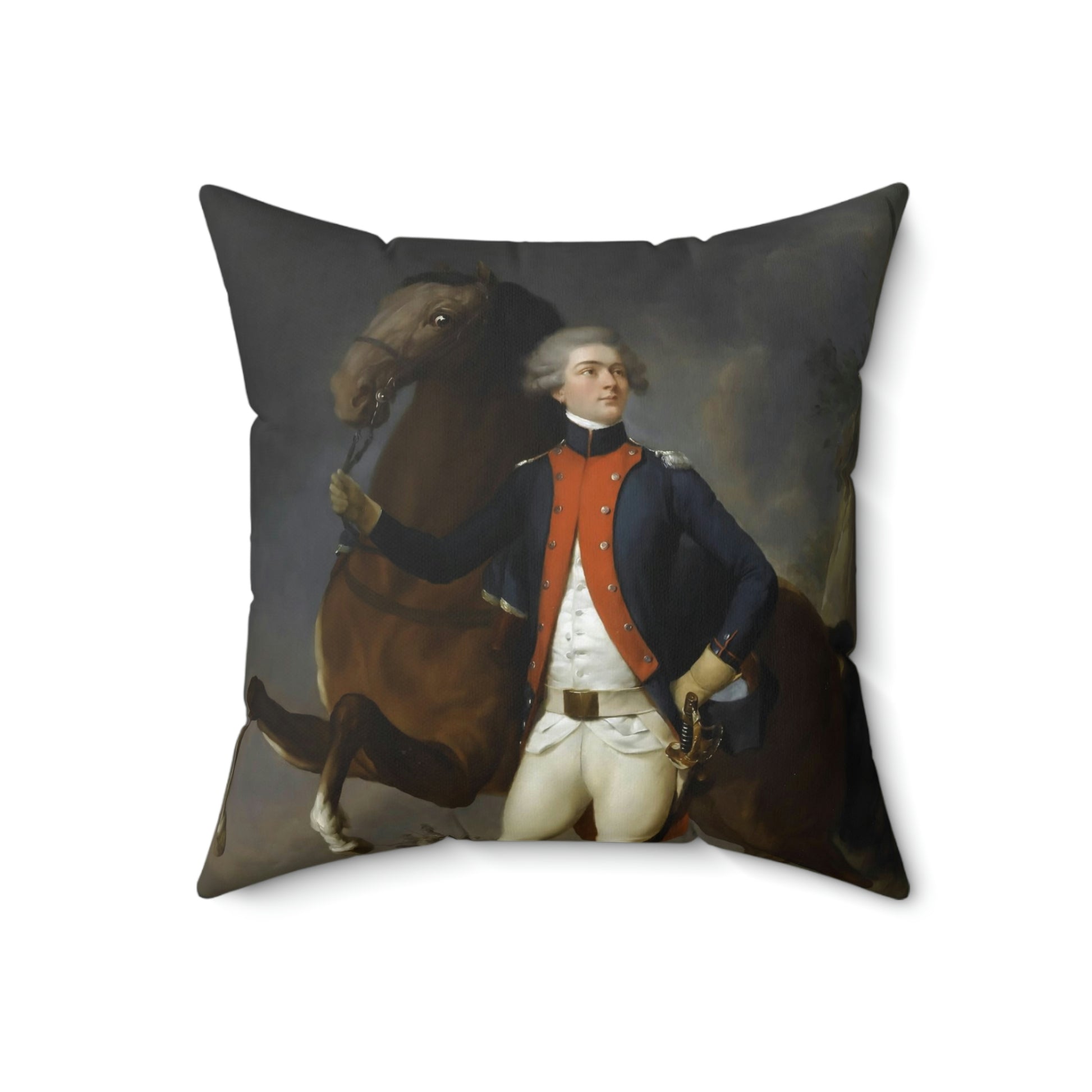 Lafayette Pillow with image of the Marquis de Lafayette