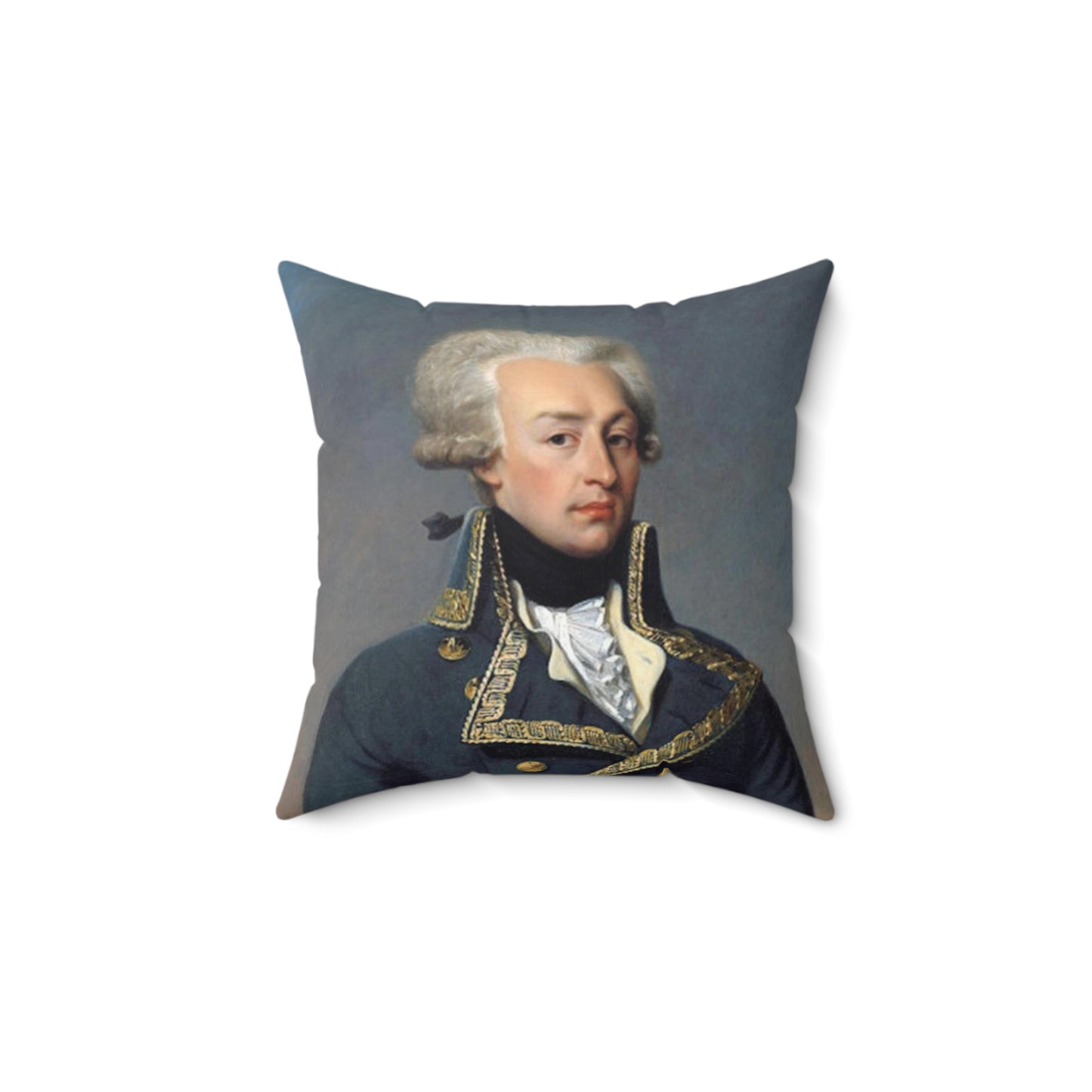 Lafayette Pillow with image of the Marquis de Lafayette