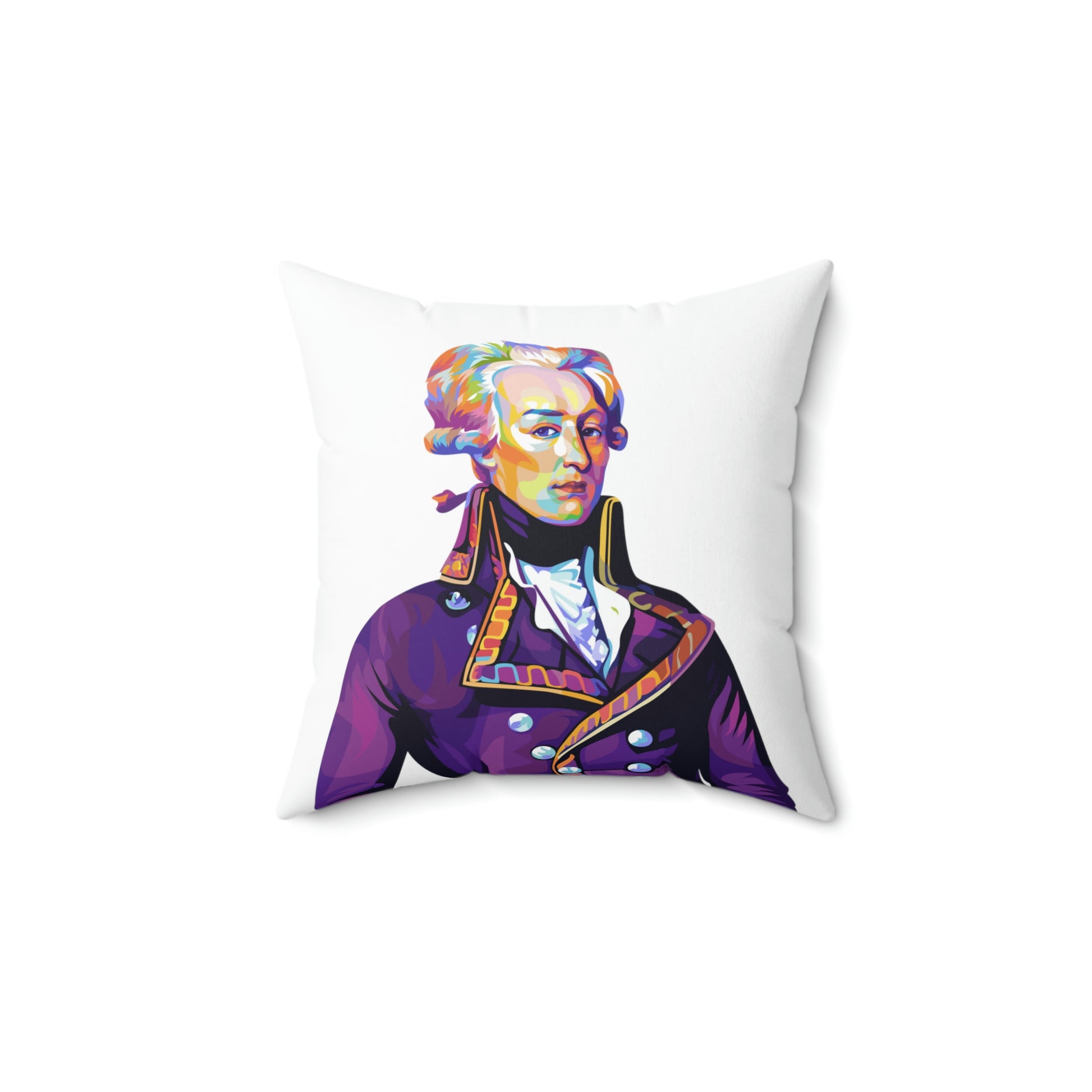 Lafayette Pillow with image of the Marquis de Lafayette