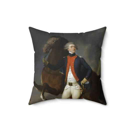 Lafayette Pillow with image of the Marquis de Lafayette