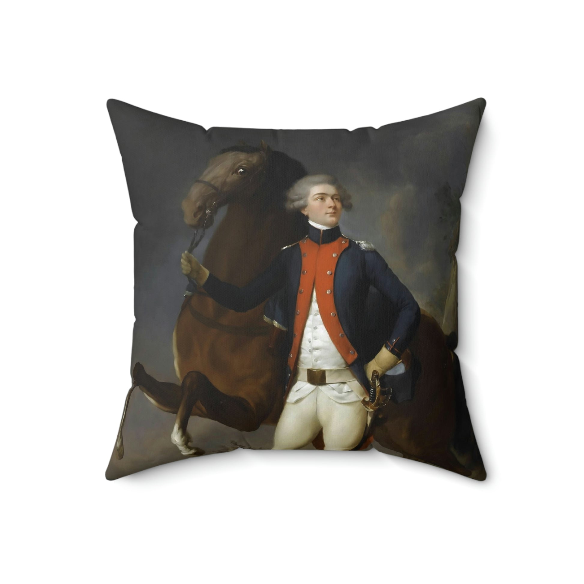 Lafayette Pillow with image of the Marquis de Lafayette