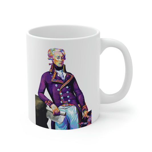 Marquis de Lafayette mug in pop art style