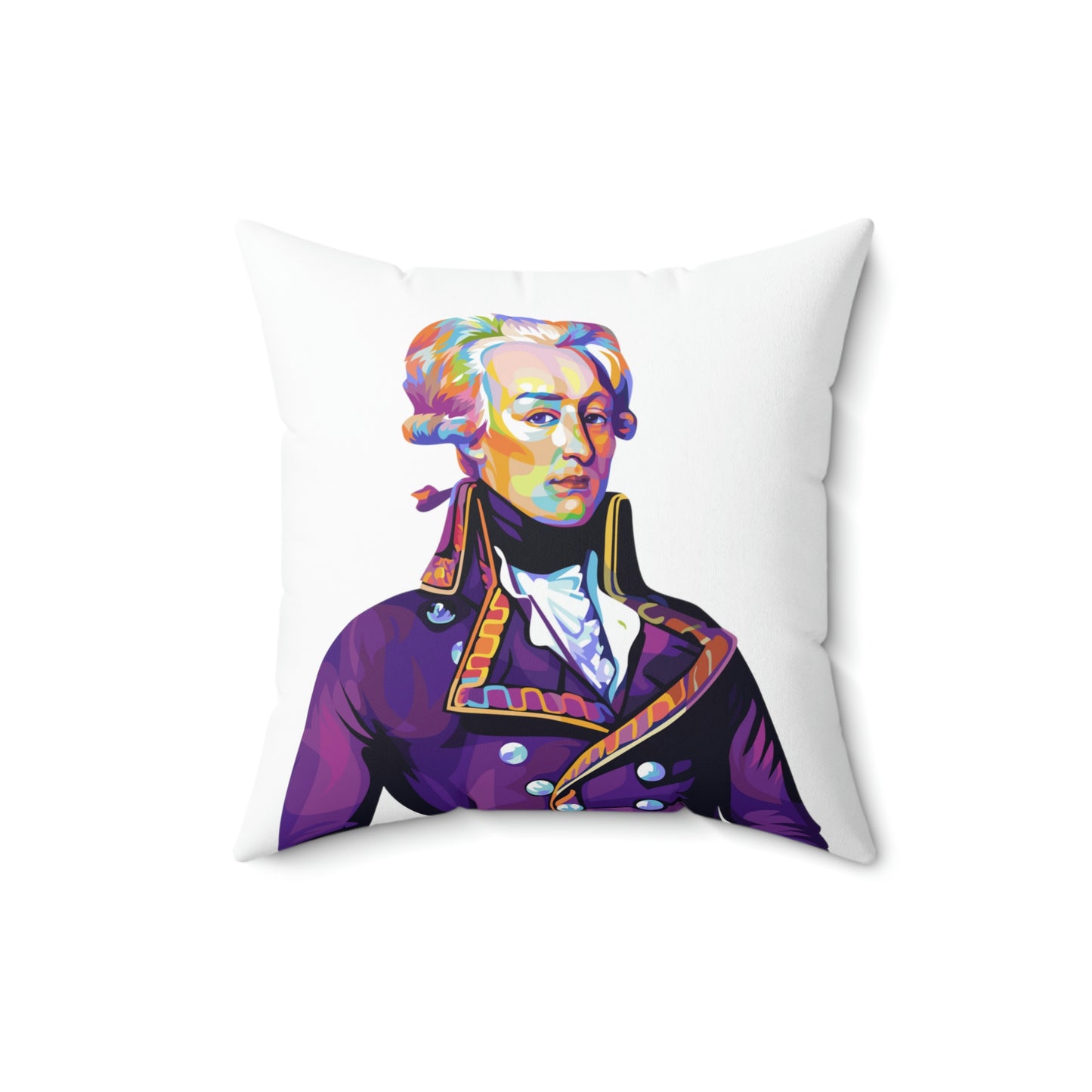 Lafayette Pillow with image of the Marquis de Lafayette