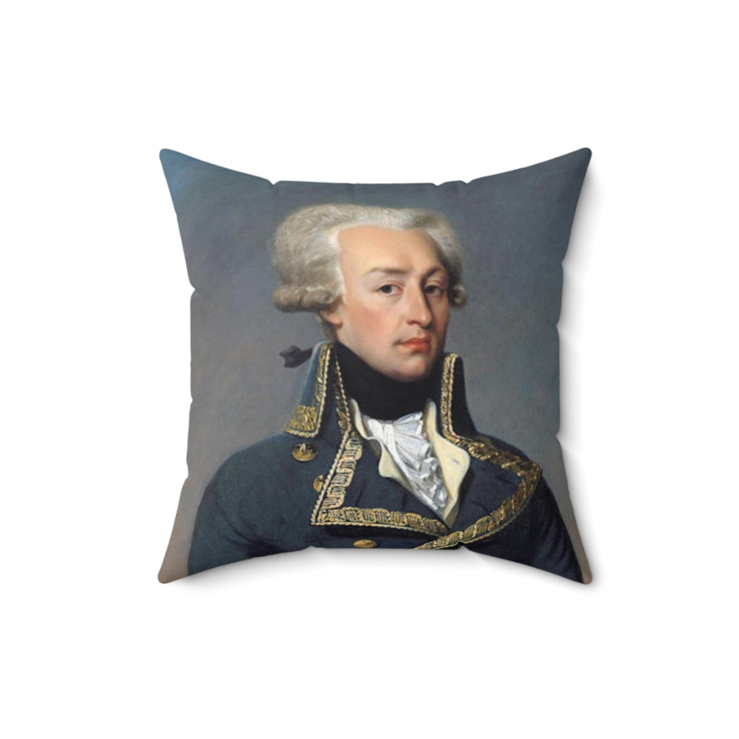 Lafayette Pillow with image of the Marquis de Lafayette