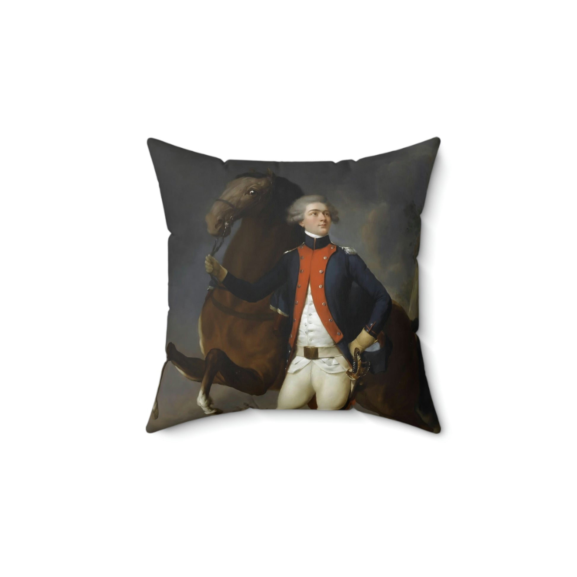 Lafayette Pillow with image of the Marquis de Lafayette